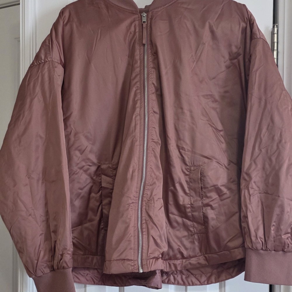 a new day Women's Mauve Bomber Jacket